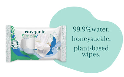 RAWGANIC® Simply Water Wipes.